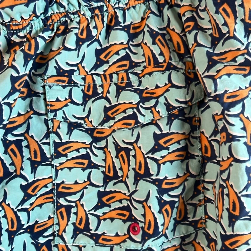 Tommy Bahama Men’s Naples Moorea Marlins Trunks Shorts Orange & Blue‎ Size XXL